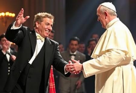 pope francis dancing with john travolta saturday night