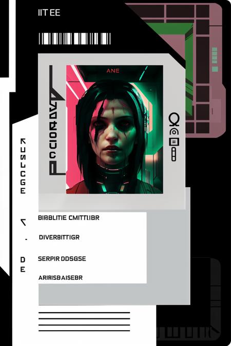 cyber_id ,  scan of id, cyberpunk art,