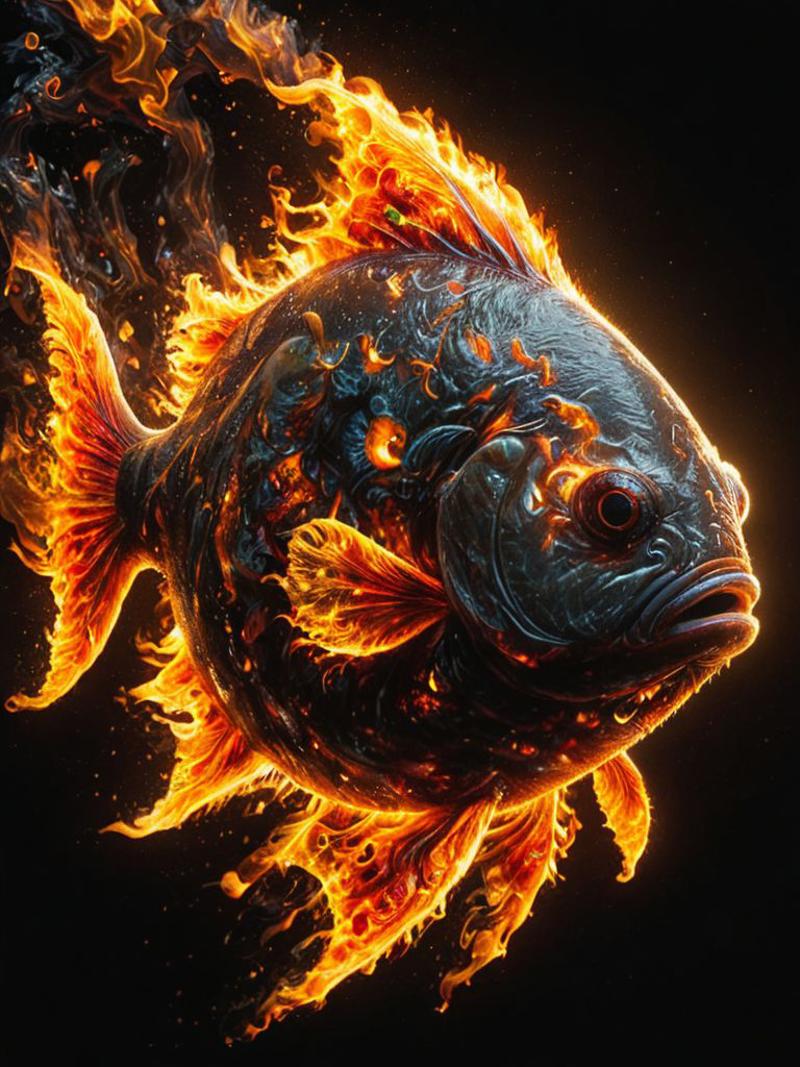 A Fish with Fire in its Mouth