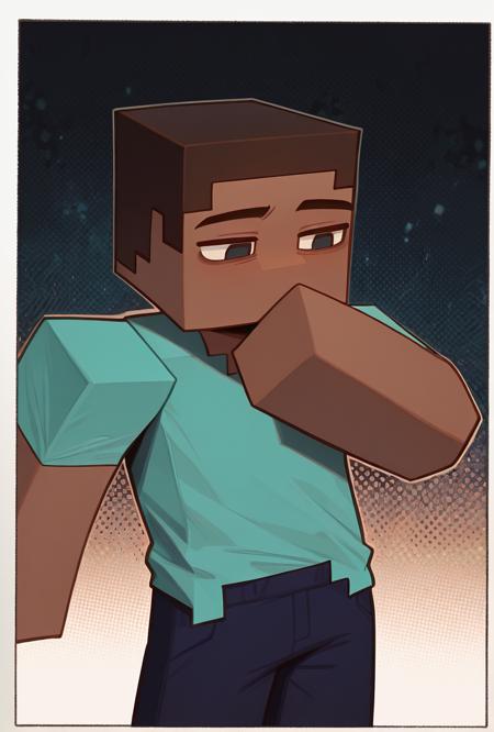 Steve / Herobrine -- Minecraft Illust Illust