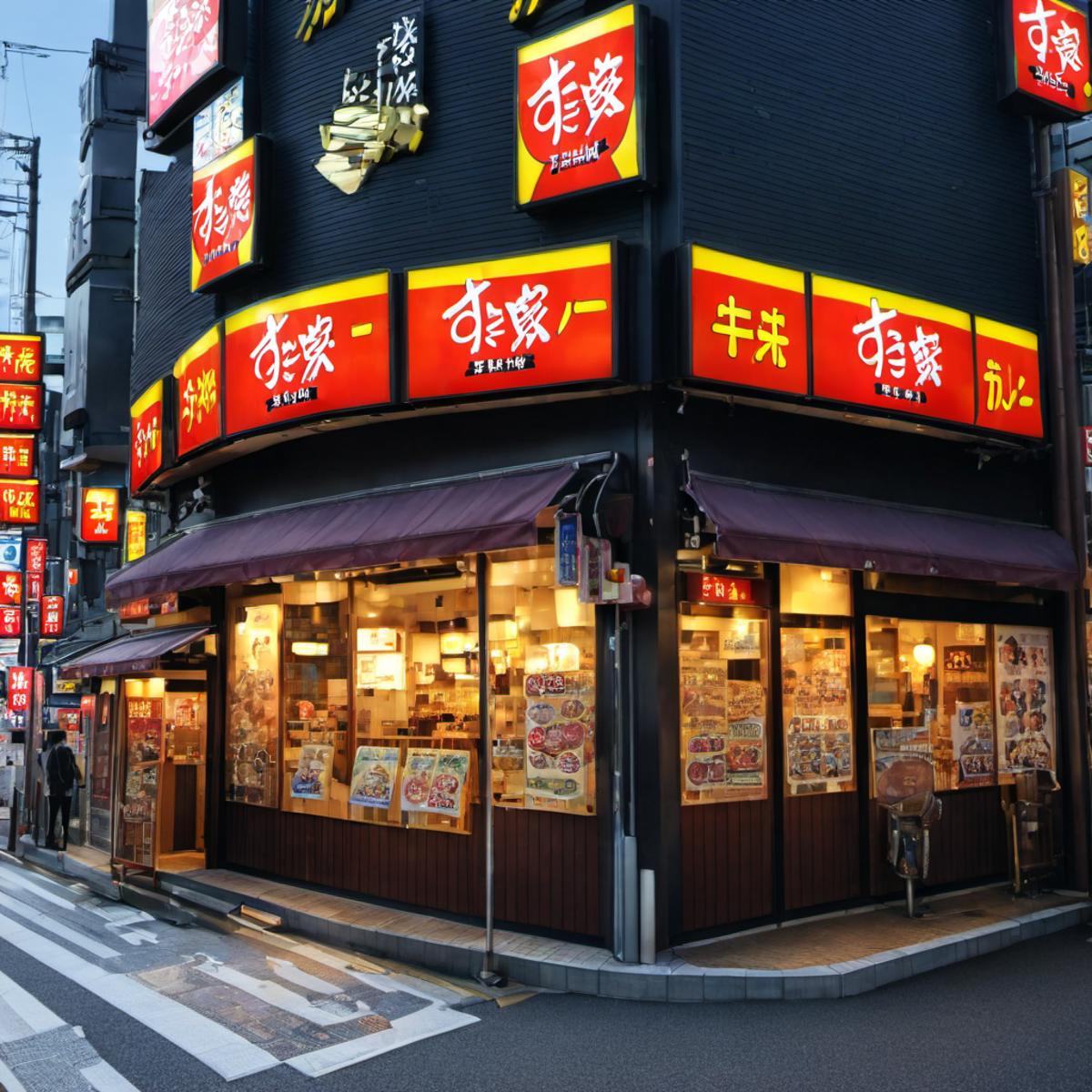 牛丼のお店 / sukiya SDXL image