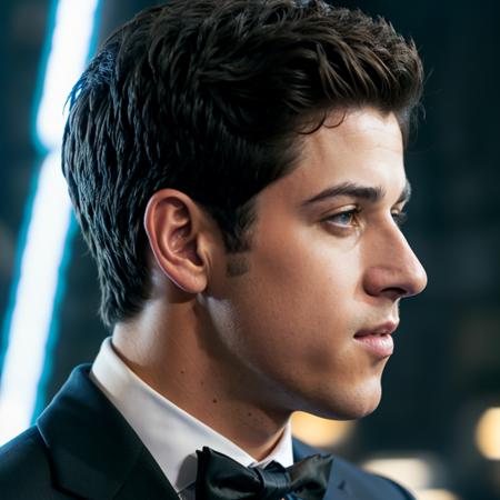 face portrait of davidhenrie person using a tuxedo, in blade runner, professional photography, high resolution, 4k, detailed photo,   <lora:davidhenrie_38250:1>