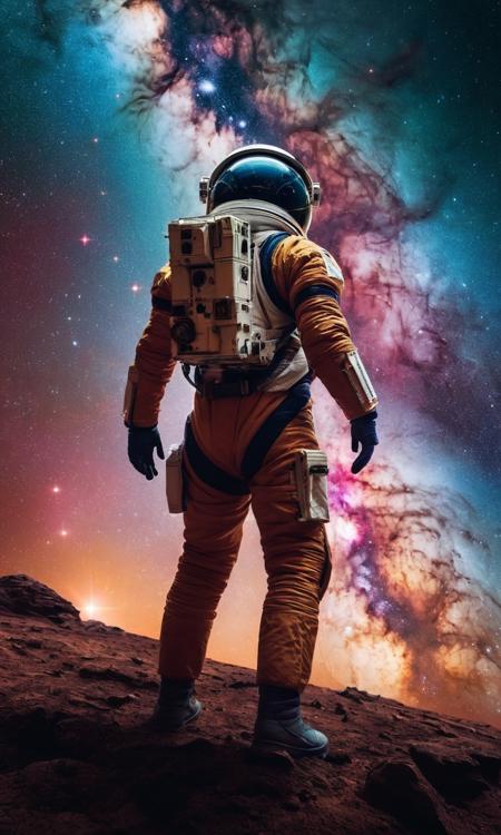 cinematic still Epic wallpaper art of spaceman inside of nebula . emotional, harmonious, vignette, 4k epic detailed, shot on kodak, 35mm photo, sharp focus, high budget, cinemascope, moody, epic, gorgeous, film grain, grainy, Epic wallpaper art of spaceman inside of nebula, epic composition, dynamic light, cinematic, scenic, vibrant colors, ambient, detailed, professional, extremely, highly detail, intricate, very real, rich, artistic, winning color, dramatic, beautiful, symmetry, clear, nice, perfect, emotional, pretty, scientific, sharp, fantastic, elegant, creative, best
