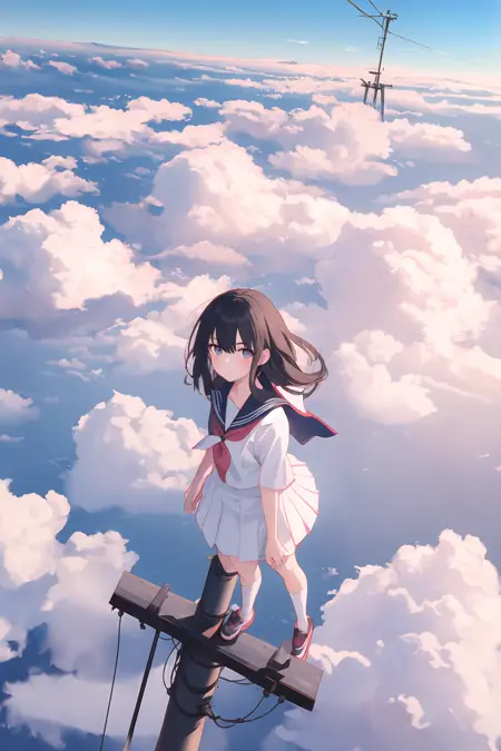 立于电线杆之上(on utility pole)