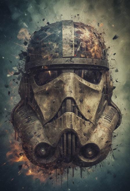 In outer space, the words "May the 4th..." are clearly printed "May the 4th..." spelled clearly in the cosmos.
StarWars emblem, gritty , militaristic, StarWars themed, echo image, sidelit, cinematic photograph, noise offset,  <lora:add-detail-xl:1> , Getty Images quality photograph , double exposure, multiple-exposure photograph, UHD, experimental lighting, experimental angles, strong fisheye-lens/ intense fisheye-view photograph, intricately detailed, very detailed background, realisticvision-negative-embedding, realisticvision-negative-embedding, epiCRealism