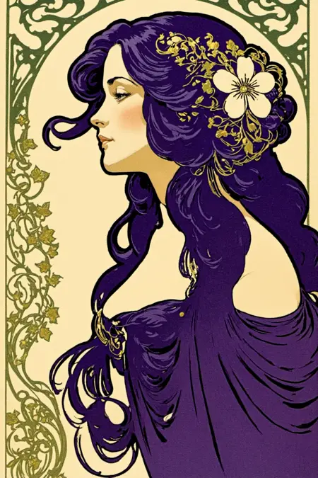 Inspired by Mucha (Art Nouveau)
