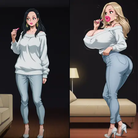 Bimbofication/Lip Expansion