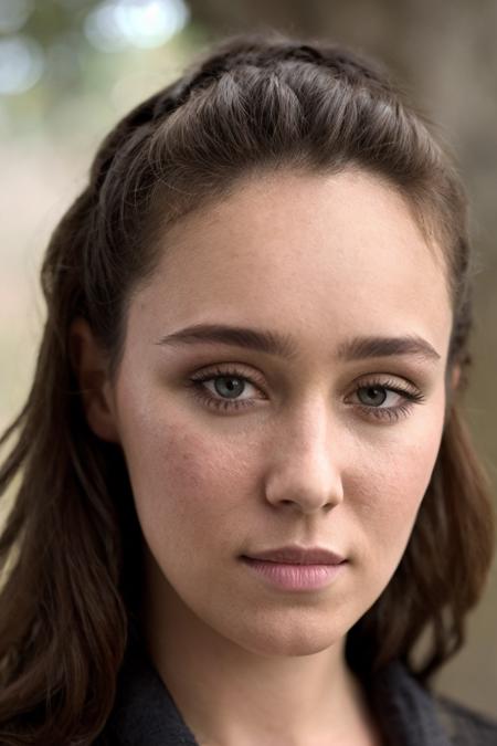 Lexa (Alycia Debnam-Carey) from TV series "The Hundred" (The 100) - 2 VERSIONS without war paint