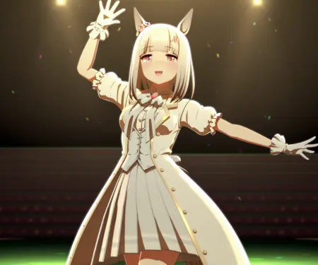 Happy Meek (Umamusume) in game style 3D ILL-v2