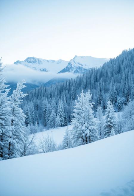 Beautiful winter landscape.
