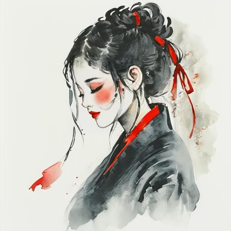 Expressive Watercolor Ink wash SDXL