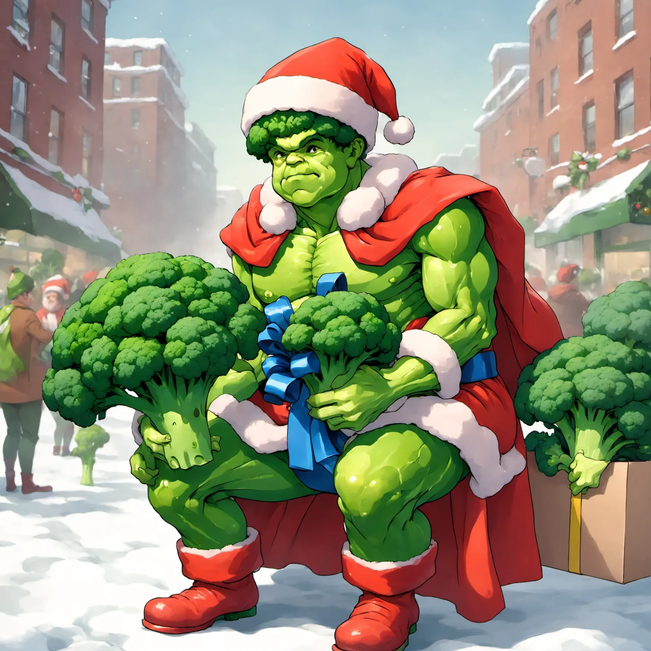 X'mas Broccoli Man SDXL LoRA image by tkvier