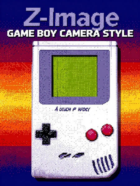 Game Boy Camera Pixel Style - ZIT, Flux, & Qwen ZIT