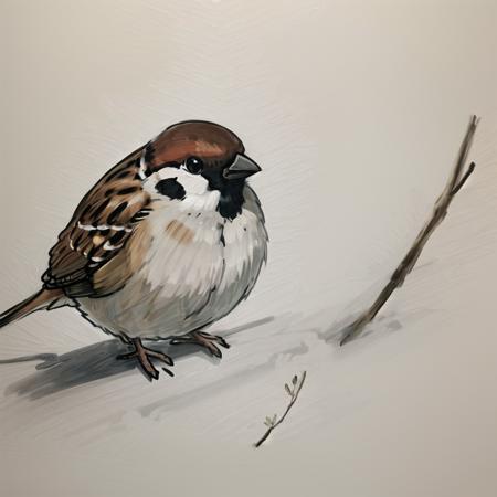 <lora:tangbohu-detailer_1.0:0.5> ,<lora:tangbohu-detailmaker_v2.5:0.5> , <lora:cute_sparrow:0.8>, sparrow