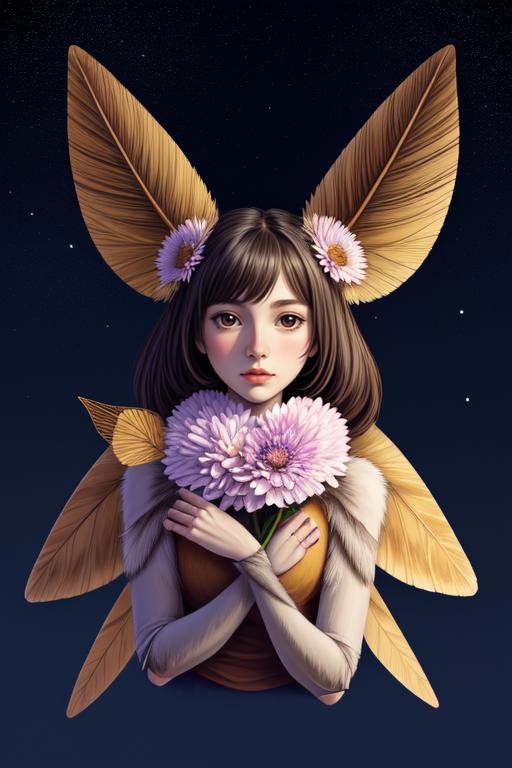 Moth girl concept image by victorc25744