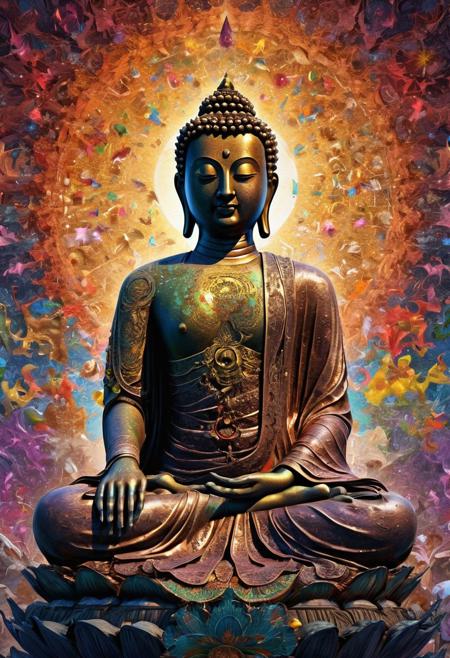 <lora:md2034:0.5> colorful, paint splatter,
poster_\(medium\), 
 Kuntuzangpo, the supreme source or ineffable buddhanature of all beings, sharing perfect compassion, bliss, wisdom, skill, and peace, throughout all universes and all times!
emblem,  (simple_background:1.3), symmetry,(no_humans:1.3),, (masterpiece:1.3), (best_quality:1.3), (ultra_detailed:1.3), 8k, extremely_clear, realism, (ultrarealistic:1.3),, insane details, intricate details, hyperdetailed, ultra detailed, extreme detailed, highest detailed, high_detail, colorful, beautiful, hdr, photorealistic, highres, ultra_high_res, photography, aesthetic, extremely_delicate, ng_deepnegative_v1_75t, Ellis-RealismBoost, epiCRealism