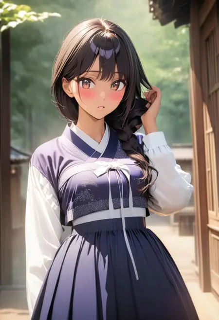 Anime Style Korean Hanbok Dress