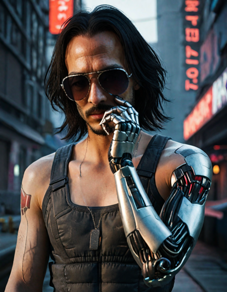 Jhonny Silverhand - Cyberpunk 2077 - Alternative Face Version v1.0 Pony