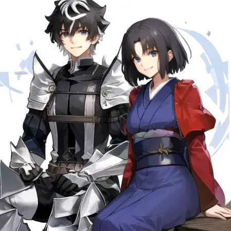 Charlemagne x Shiki Ryougi (Fate/Extella x Kara no Kyoukai)