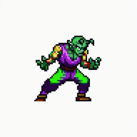 piccolo, Dragonball <lora:jump:1.0>