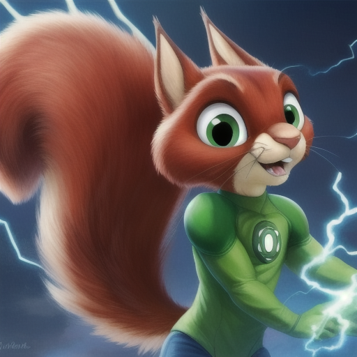 Chip the Squirrel (DC League of Superpets) Furry Character LoRA image by PlagSoft