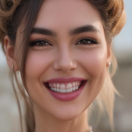 woman smiling