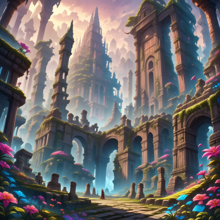 Another World - mysterious ruins (XL/Illustrious) SDXL
