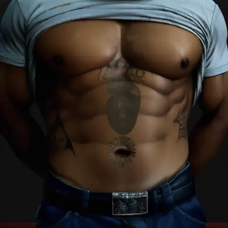 mexican torso with tatoos