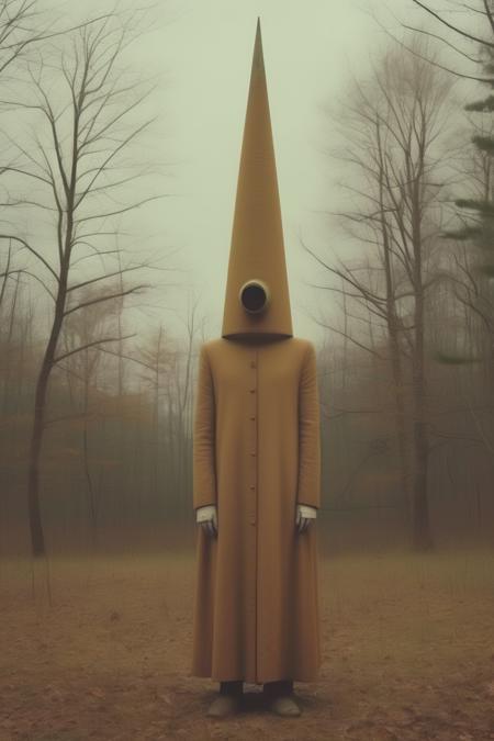 <lora:Christopher Ryan McKenney Style:1>Christopher Ryan McKenney Style - Photo by Christopher Ryan McKenney, A mysterious city park filled with strange sculptures and buildings, with a towering spire at the top of which lies a secret unknown to mankind