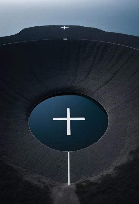 A stately pleasure-dome decree:
Where Alph, the sacred river, ran
Through caverns measureless to man
   Down to a sunless sea.
So twice five miles of fertile ground
With walls and towers were girdled round;
I center: a big black circle in bold lines intersected by a thick cross like the swiss flag,
Photographer Reuben Wu Style