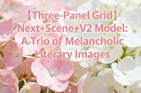 【Three-Panel Grid】Next+Scene+V2 Model: A Trio of Melancholic Literary Images