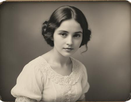 old picture of a woman in love
sepia