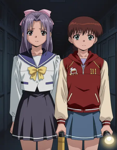 Satsuki, Momoko, and Hajime / Ghost Stories 学校の怪談 (Illustrious)