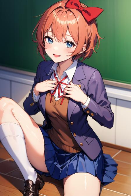 Middle-School Sayori. (Edit of Kotoura-san) : r/DDLC