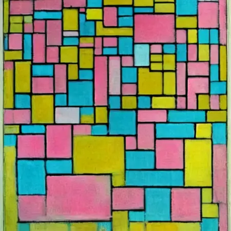 Piet Mondrian Abstract Style