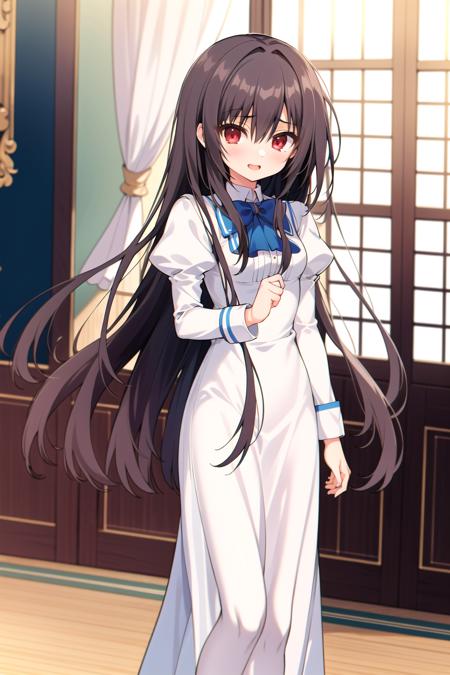 nanahara kaoruko rbUniform,black dress,red bow,long dress,long sleeves bwUniform,white dress,blue bow,long dress,long sleeves wbCasual,white shirt,black pants,belt bbCasual,black shirt,black pants