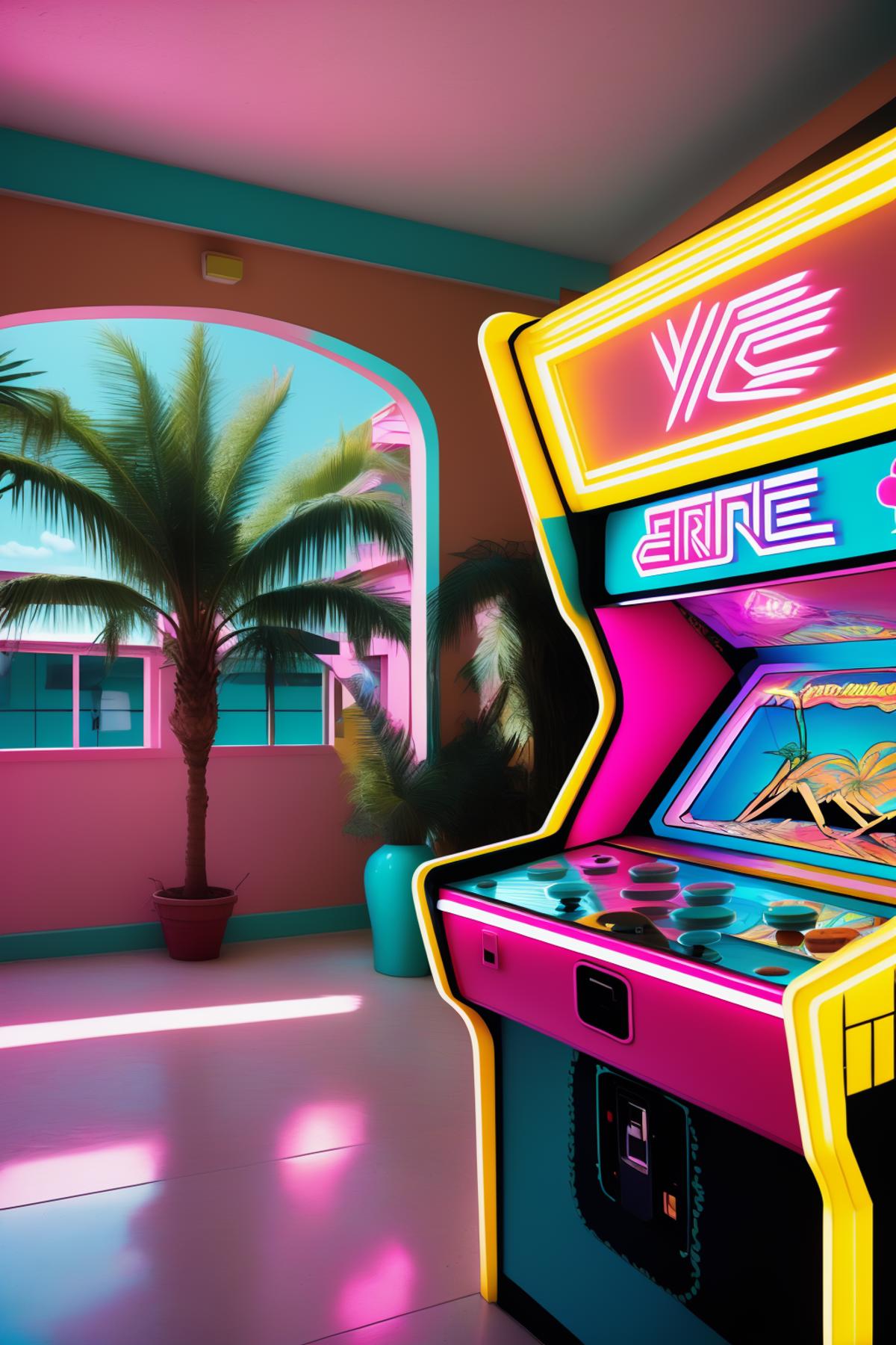 Miami Vice Arcade Retreat image by Ciro_Negrogni