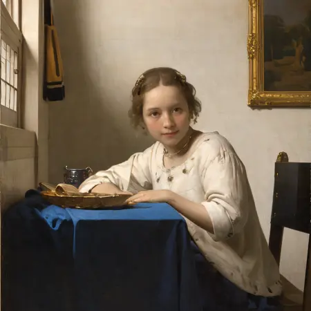 Vermeer oil painting style for portraits