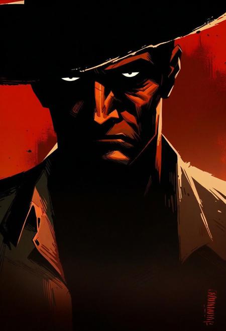 score_9, score_8_up, score_7_up, score_6_up, 1boy, cowboy shot, cowboy, sullen eyes, masculine, strong body, tired, cowboy hat, gunslinger, black eyes,
determined look on face,
looking at viewer,
eye contact, 
expressive,
outdoors, wild west, 
black linework,