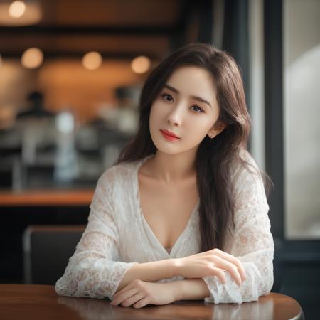 masterpiece, best quality, (realistic, photo-realistic:1), (RAW photo:1), extremely detailed CG unity 8k wallpaper,
yangmi,  <lora:yangmi77:1>, sitting in a cafe and reading book, looking at viewer, 
detailed face, medium breasts, full body, crossed legs, 
 an extremely delicate and beautiful, amazing, finely detail, official art, absurdres, incredibly absurdres, huge file size, ultra-detailed, extremely detailed, beautiful detailed girl, extremely detailed eyes and face, beautiful detailed eyes, dynamic angle, wide shot, cinematic lighting, moody lighting,