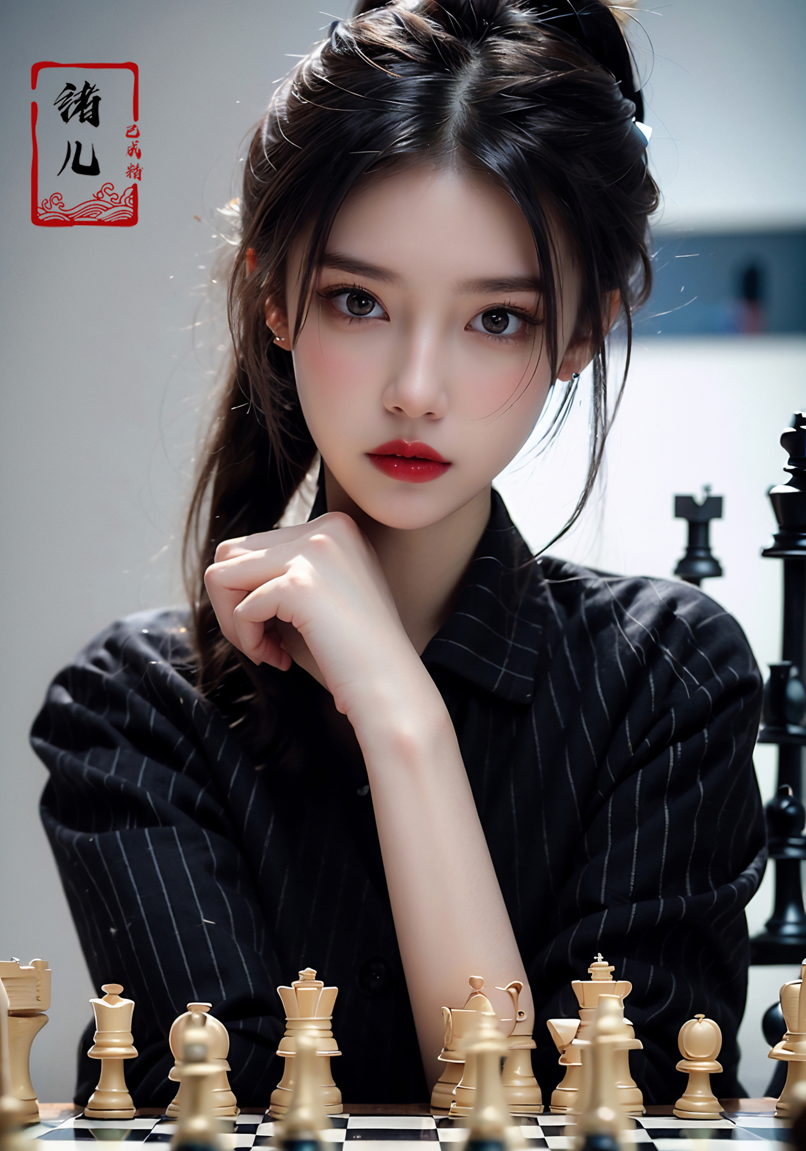 绪儿-国际象棋御姐 chess【Face model】 image by XRYCJ