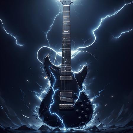 <lora:Lightning:0.8>Lightning, a guitar