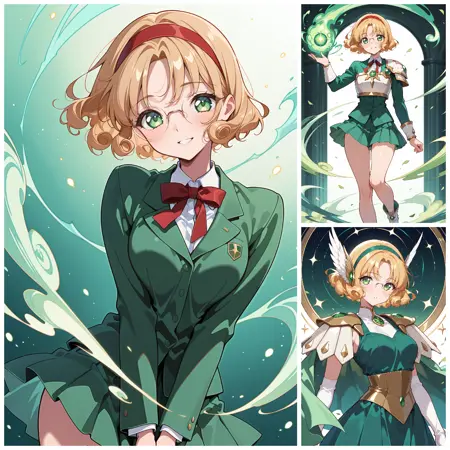 Fuu Hououji - Magic Knight Rayearth [3 Outfits] 【Illustrious+Pony】