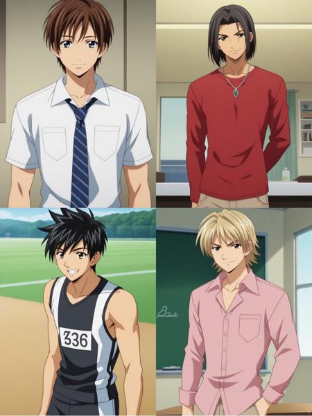 Kouji Seo Male Characters: Haruto Kirishima, Kyousuke Kazama, Yamato Akitsuki & Yasunobu Hattori V1
