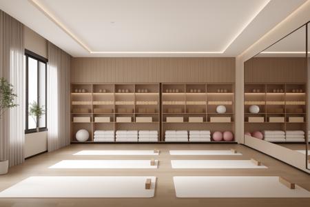 ArtStation - Yoga Studio Modular Kit Zen Yoga Room