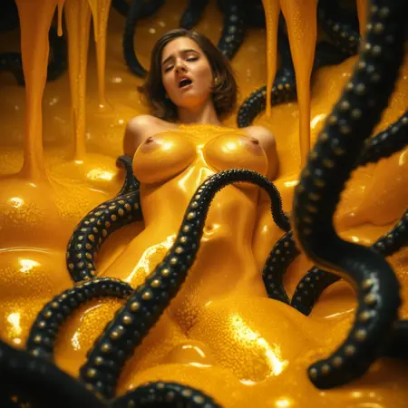 Golden Slime Black Tentacles - Beeble's Realistic PonyXL