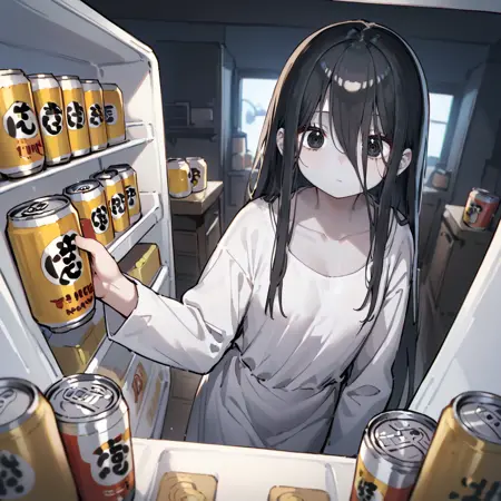 View from inside the refrigerator