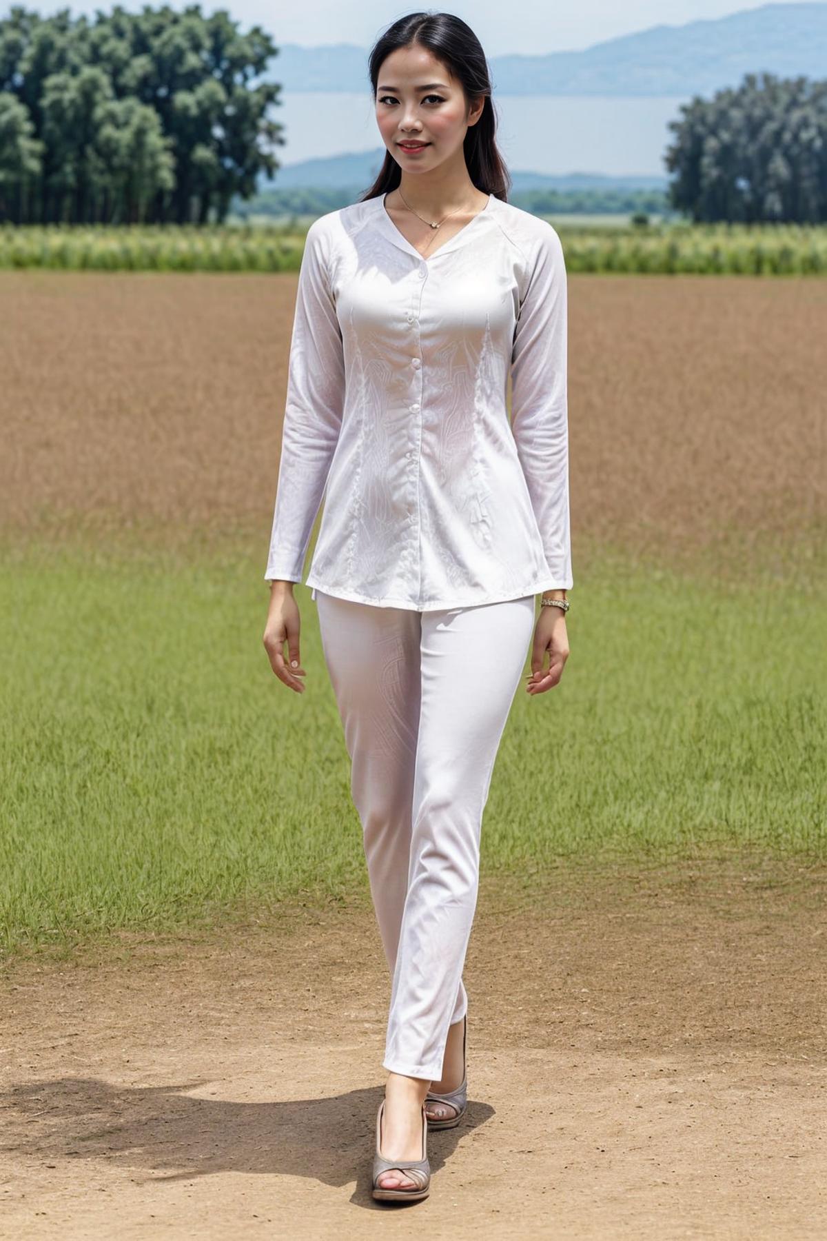TQ - Vietnamese Dress | Áo bà ba | Clothing LoRA image by TracQuoc