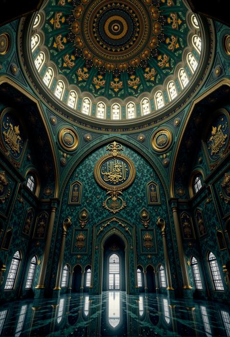 Illustration, sketch and blueprint Vibrant Interior