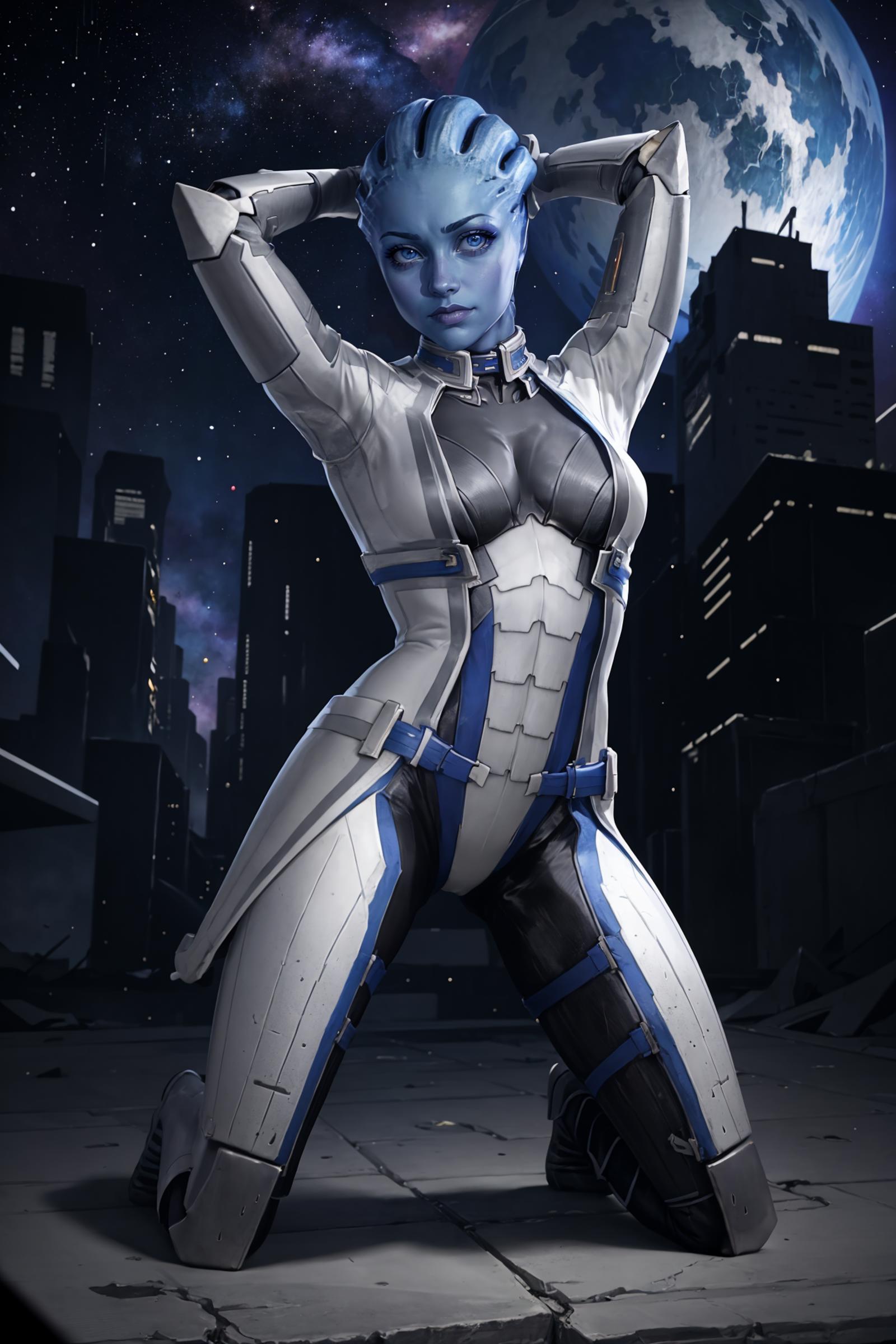 Liara T'Soni (Mass Effect) | 2 Outfits LoCon | 1 Outfit LoRA image by Manityro